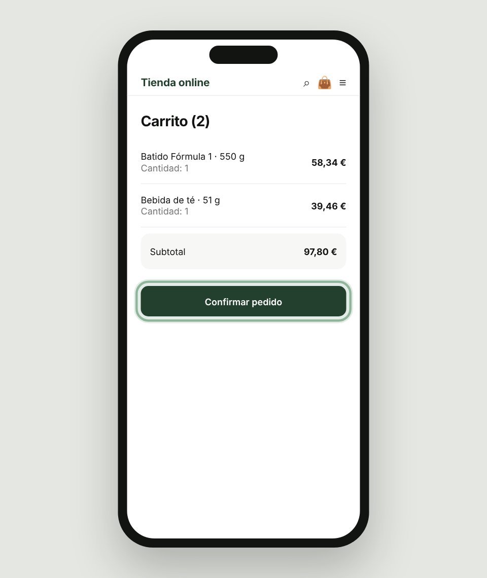 Paso 8: Confirma el carrito