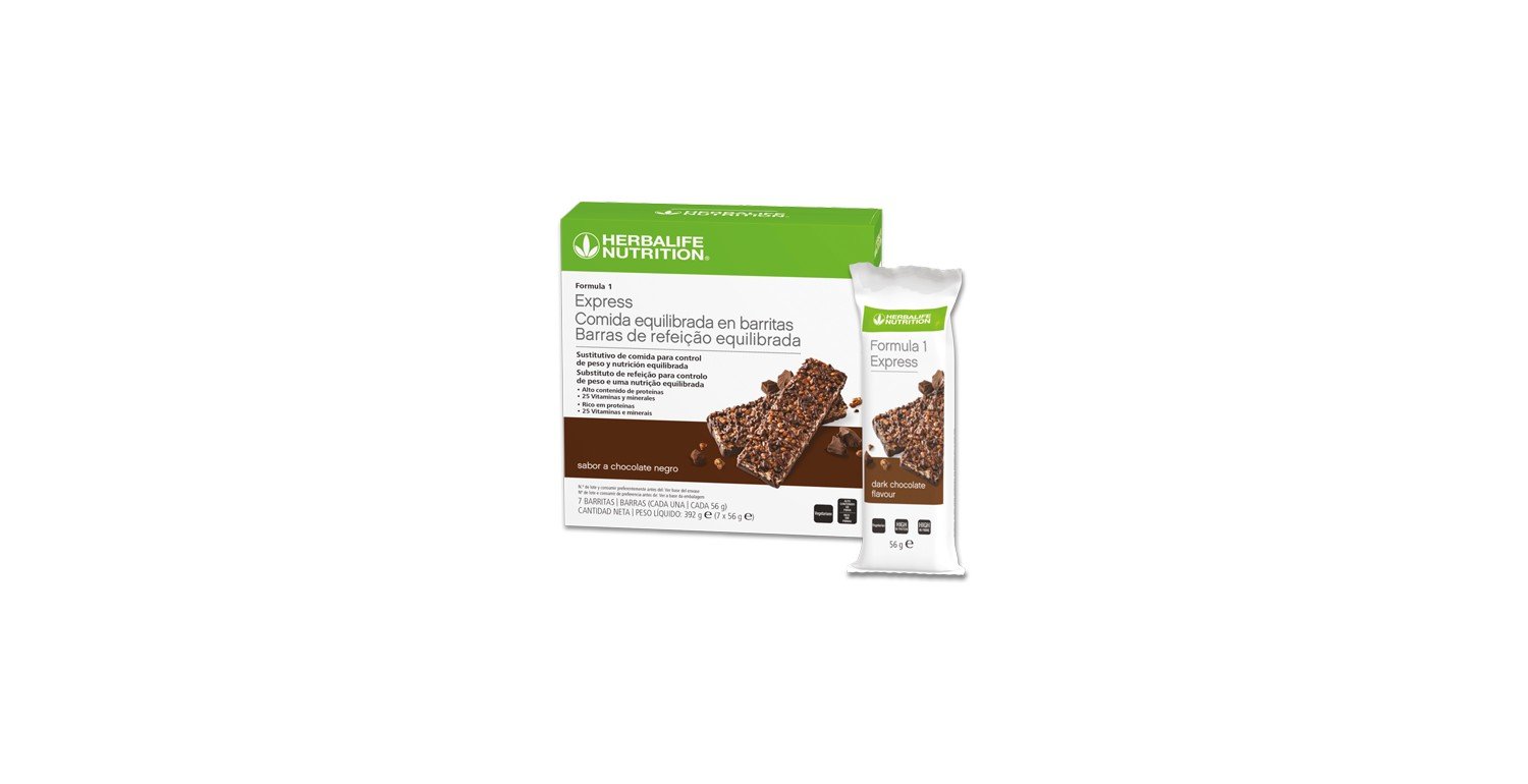 Barritas Fórmula 1 Express Chocolate negro – 7 barritas