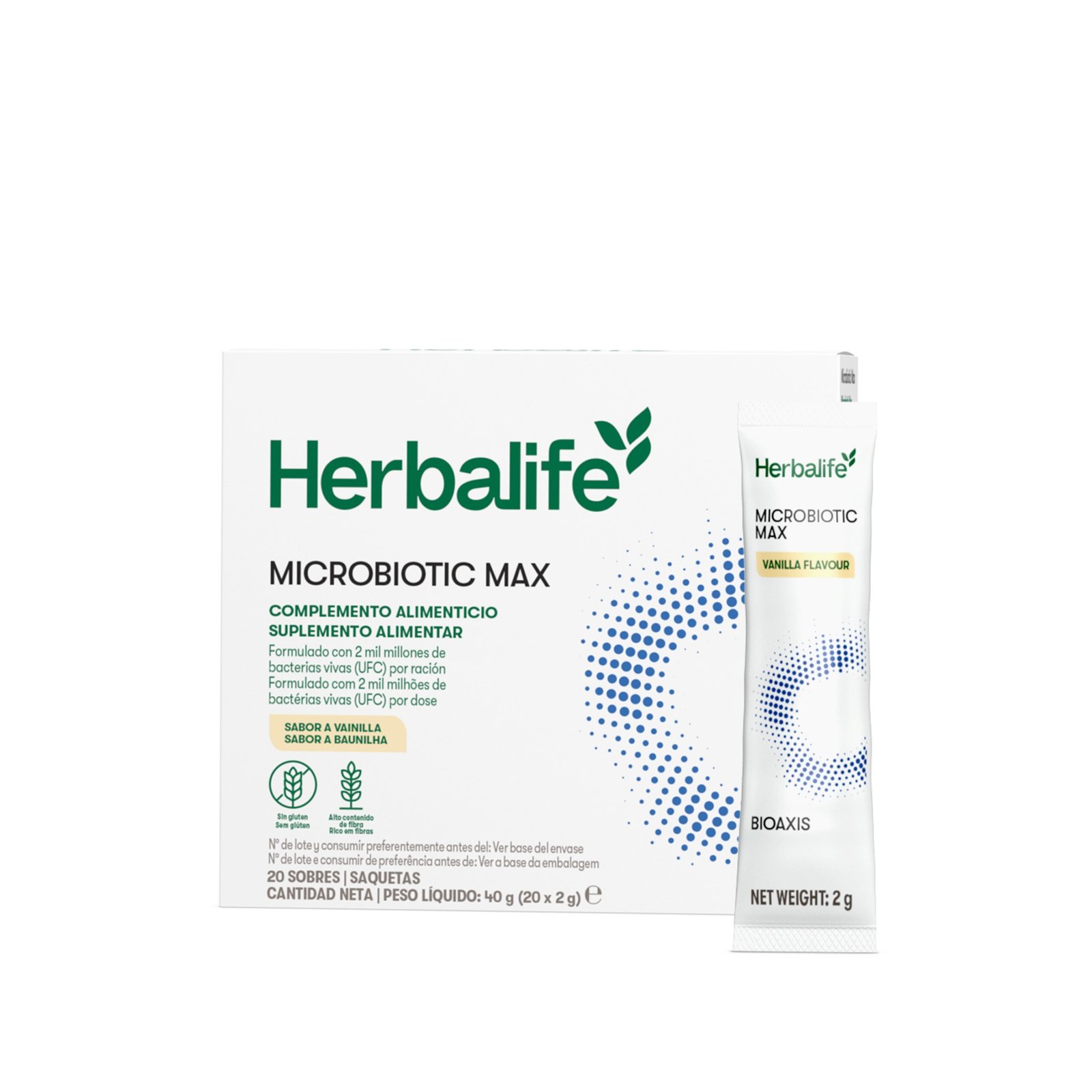 Microbiotic Max Vainilla – 20 sobres